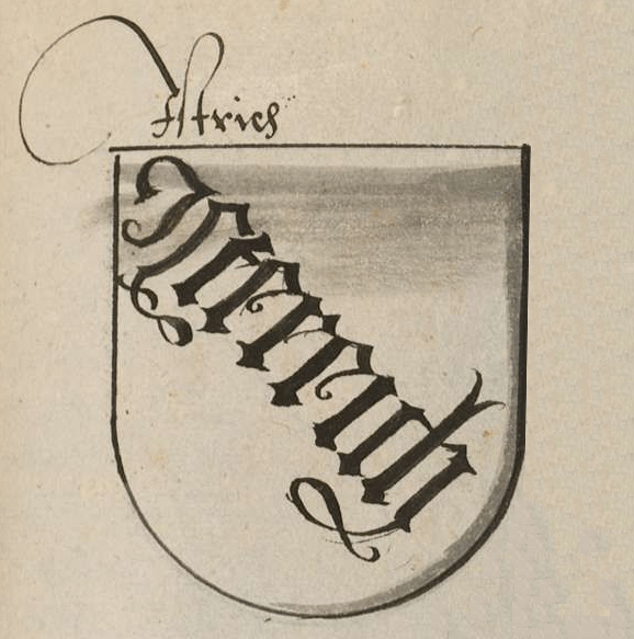 Nadomestek grba celinske Istre leta 1530 iz Bayerische Staatsbibliothek München, Cod.icon. 391 - Sammelband mehrerer Wappenbücher 1530, str. 203r.