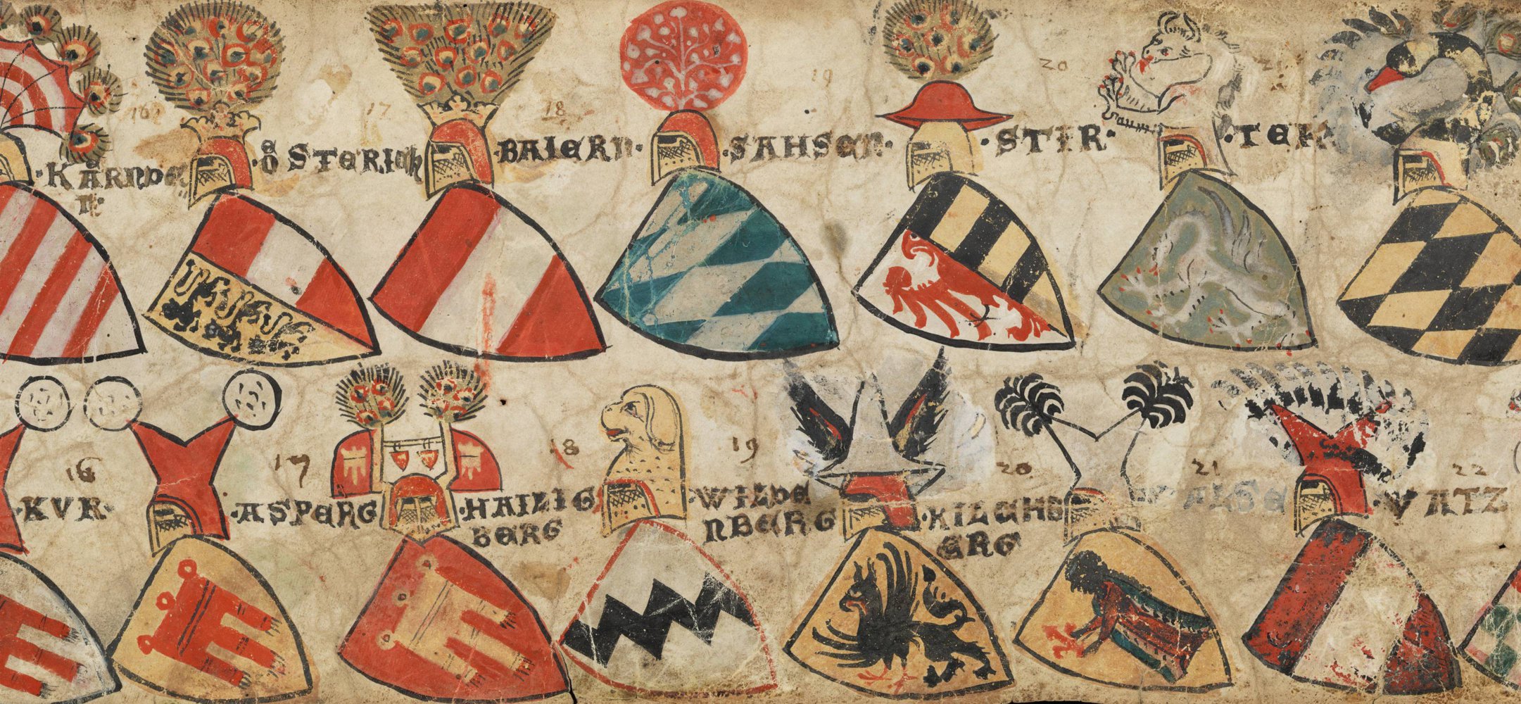 Zürcher Wappenrolle, 1335-1345.